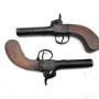 Pair Of Percushion Overcoat Pistols
