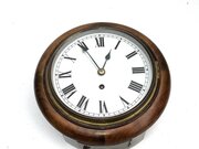 Wall Clock Round Mahogany 8 Day