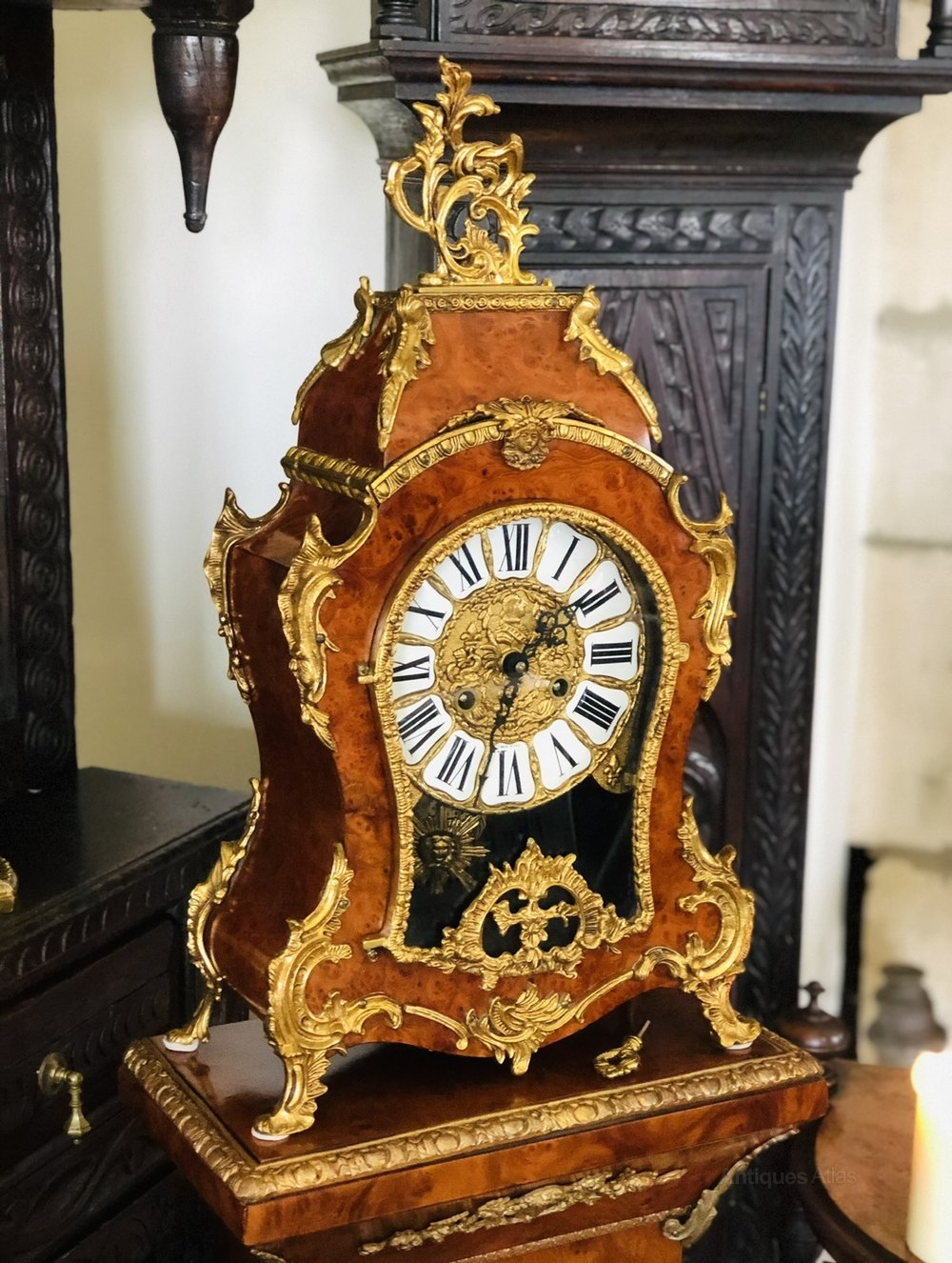Antiques Atlas Franz Hermle Bracket Clock On Pedestal