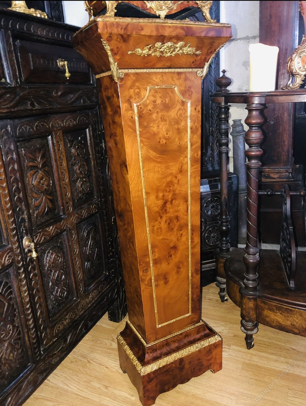 Antiques Atlas Franz Hermle Bracket Clock On Pedestal