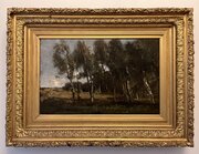 Theophile De Bock Oil On Canvas Hague School 