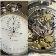 Heuer"Microspilt Spilt-Second Stop Watch C1940s