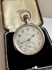 Longines Silver Pocket Watch Sir John Bennett 1905