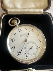 Longines Silver Pocket Watch Sir John Bennett 1905