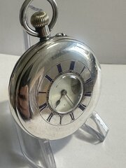 Silver Half Hunter Pocket Watch Chester 1896