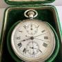 Silver Swiss Made Spilt Second Pocket Watch 1907