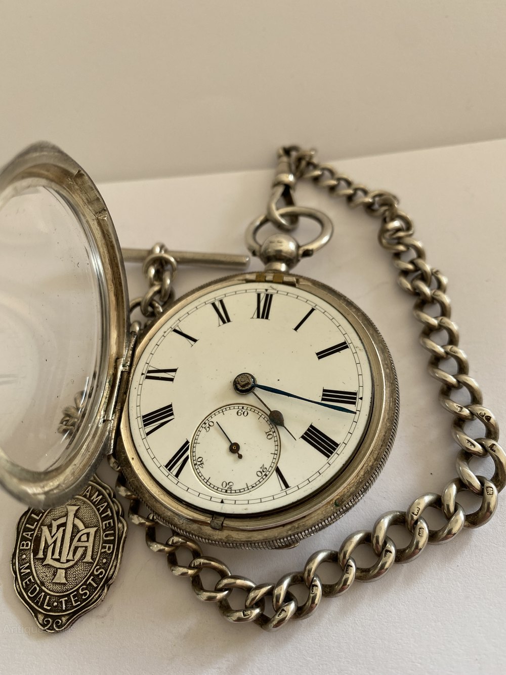 Antiques Atlas Solid Silver Fusee With Albert Chain Chester 1890