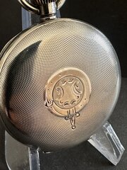 Swiss Octava 8 Day Silver Hunter Pocket Watch 1918