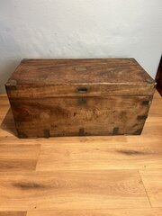 Campaign Chest/Trunk In Camphor Wood C1880