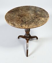 Late George 3rd Solid Burr Elm Tripod Table 
