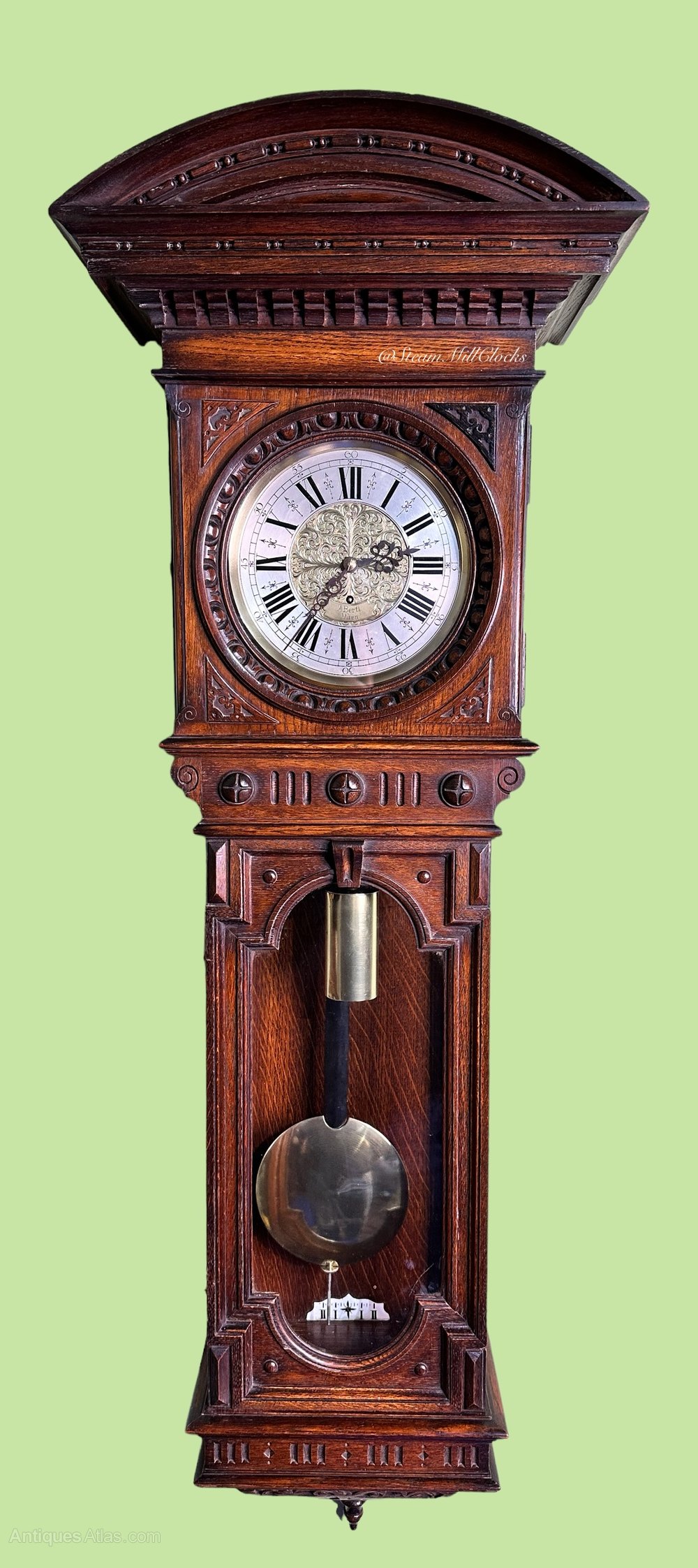 Antiques Atlas A. Bertl Of Wien Vienna Wall Clock as895a235