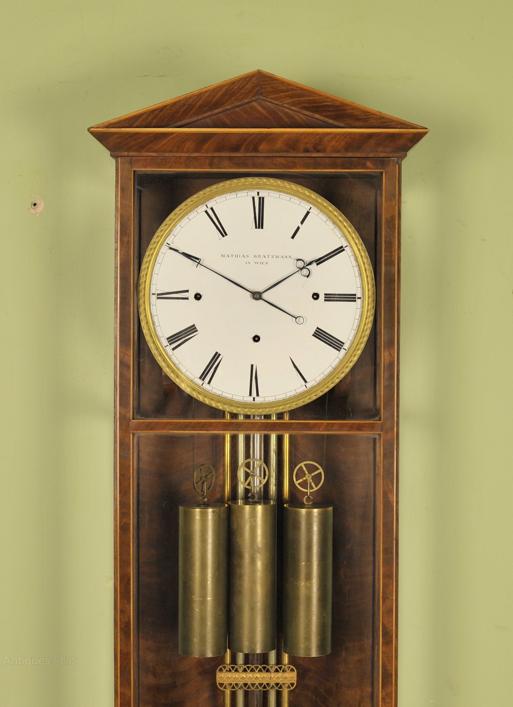 Antiques Atlas Dachluhr Biedermeier Vienna Regulator Wall Clock