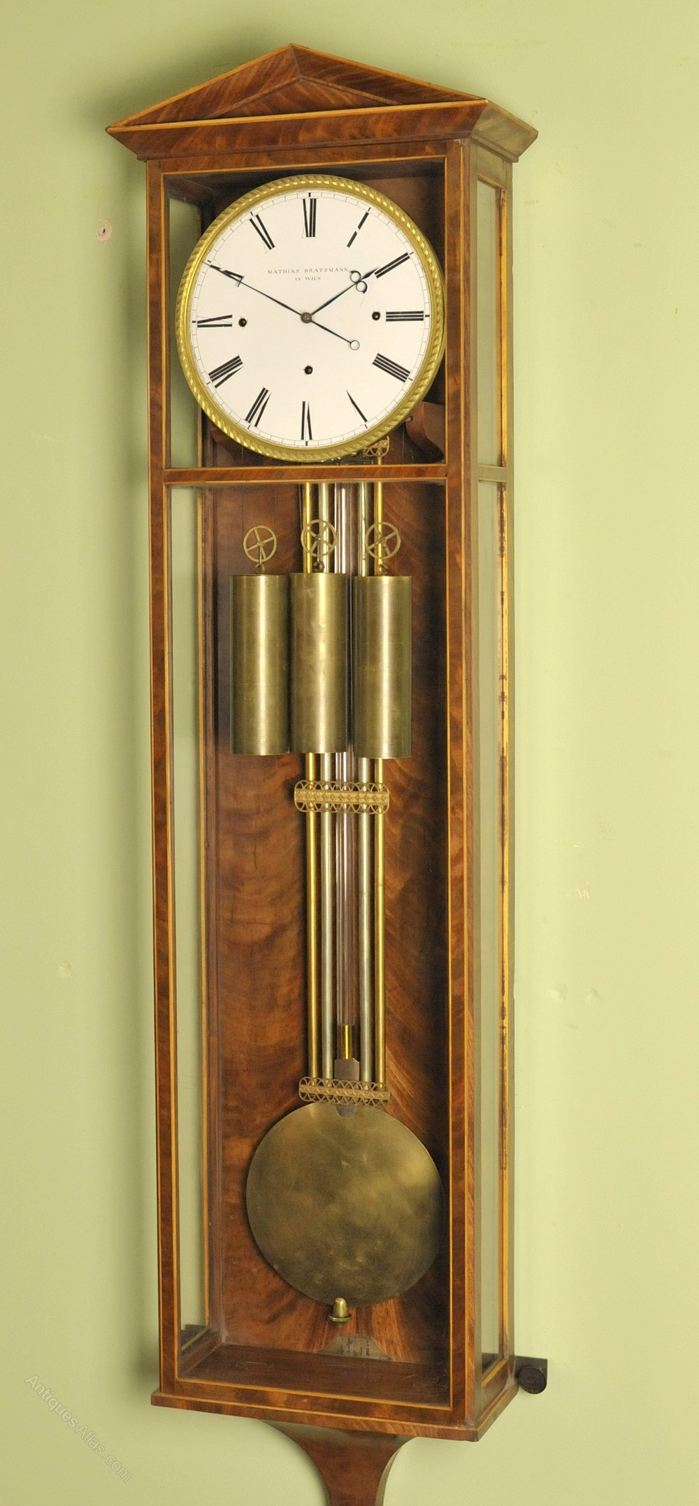 Antiques Atlas Dachluhr Biedermeier Vienna Regulator Wall Clock