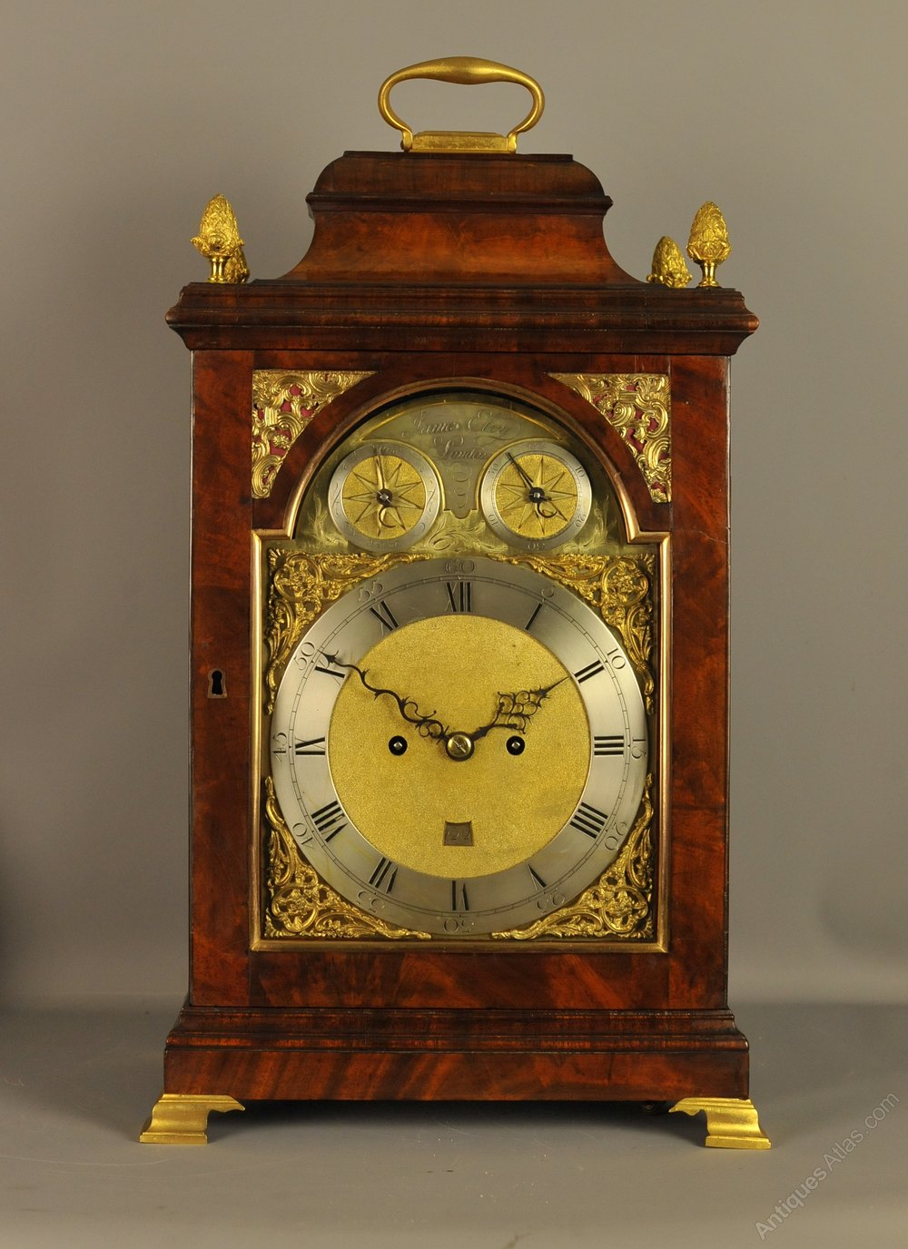 Antiques Atlas Fine Verge Mahogany Bracket Clock Eley London