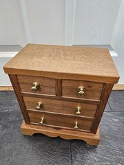 Derek Lizardman Slater Oak Trinket Box C1960 