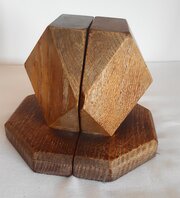 Heals Limed Oak Art Deco Bookends C1930