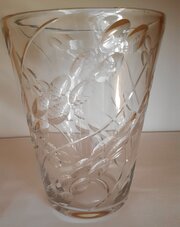 Rare Whitefriars Glass Vase William Wilson C1940 10"