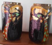 Thomas Forrester And Sons Phoenix Ware Vases C1920