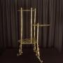 Brass 3 Tier Plant Stand Pierced Butterfly Motif