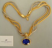 David Grau Barcelona Mesh Chain Pendant Necklace