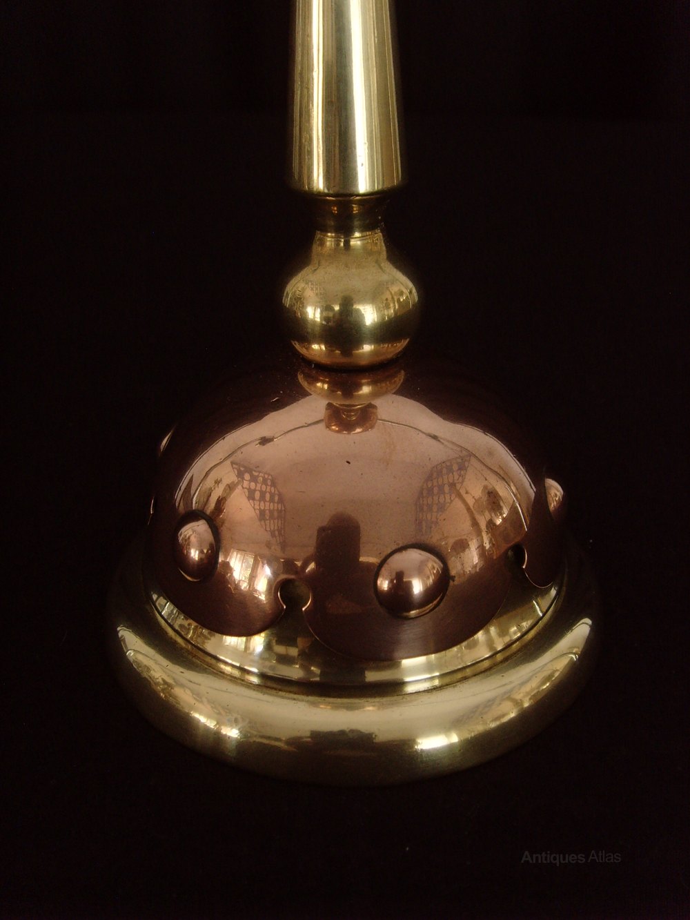 Antiques Atlas Fine Pr. Copper & Brass Arts & Crafts Candlesticks