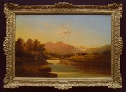 Francis Muschamp 1824-96 Oil Nr. Dolwyddelan Wales