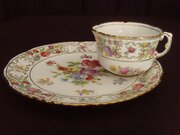 Rare Hammersley Dresden Sprays Snack Set