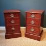 Matching Pair of Antique Mahogany Bedside Chests