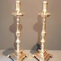 Pair of Early Georgian Cast Brass Candlesticks