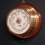 Victorian Brass Ships Bulkhead Barometer