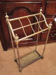 Victorian Brass & Steel Stick Stand