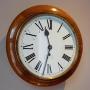 Victorian Light Oak 8 Day Dial Wall Clock