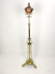 Brass & Copper Telescopic Oil Lamp - Light