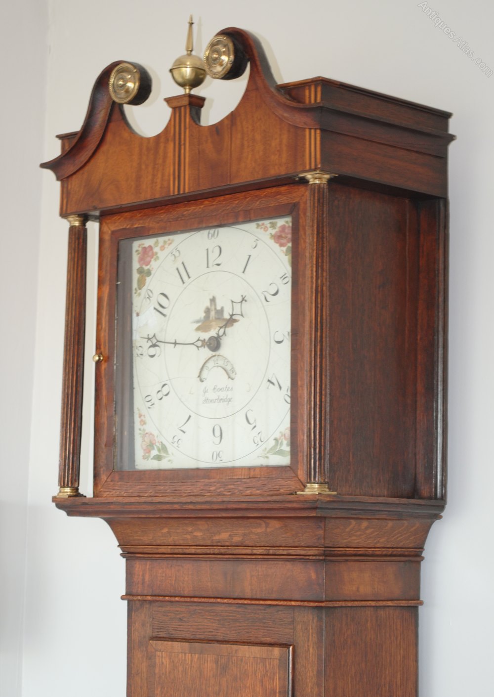 Antiques Atlas 19th Century Oak Longcase (Grandfather) Clock