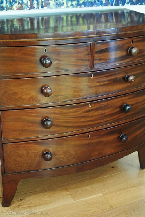 Regency Bowfront Chest Of Drawers as180a047 / RegencyBowfrontChest