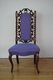 REDUCED - Victorian Walnut Hall Chair