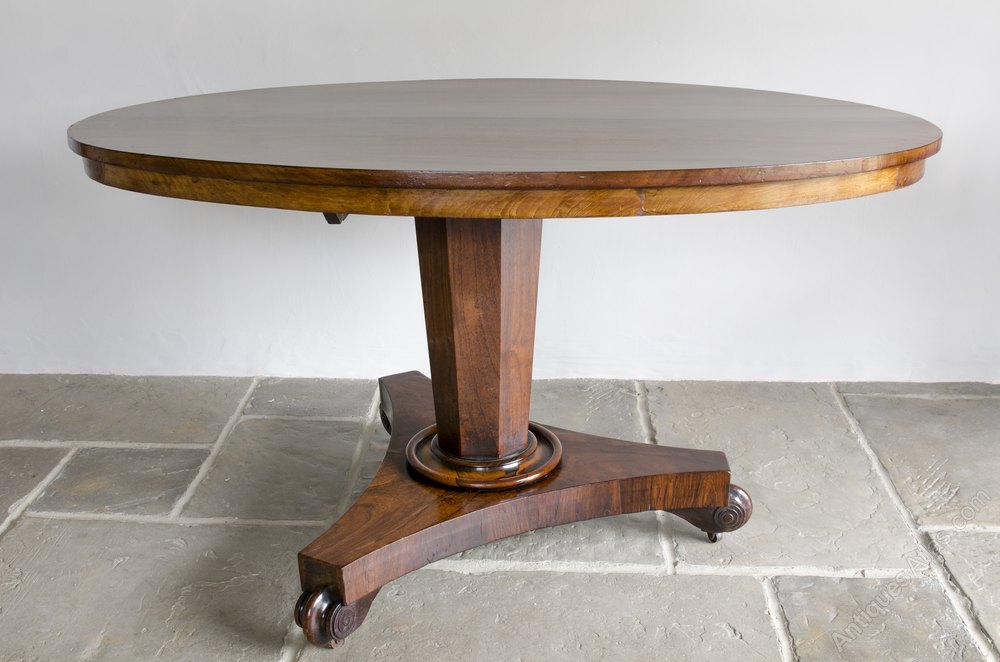 William IV Rosewood Tilt Top Oval Breakfast Table Antiques Atlas