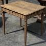 Antique French Bleached Oak Side or Lamp Table