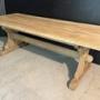 Bleach Oak Farmhouse Dining Table 
