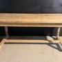 Bleached Oak Farmhouse Dining Table 