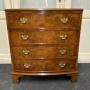 Bow Fronted Burr Walnut Chest of Drawers 