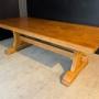 Deep Oak Farmhouse Dining Table 