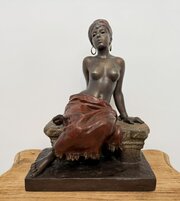 E Villanis 19th Century Sculpture ‘L Esclave’
