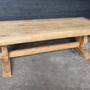 Exceptional French Oak Farmhouse Dining Table 