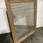 French 19th Century Bleached Oak Wall Mirror