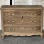 French Bleached Oak Commode Chest of Drawers 