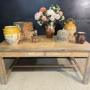 French Pine Farmhouse Kitchen Dining Table 