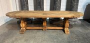 Large 3 Meter French Oak Farmhouse Dining Table 