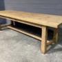 Large French Normandy Bleached Oak Farmhouse Table