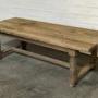 Large & Deep French Oak Farmhouse Dining Table 